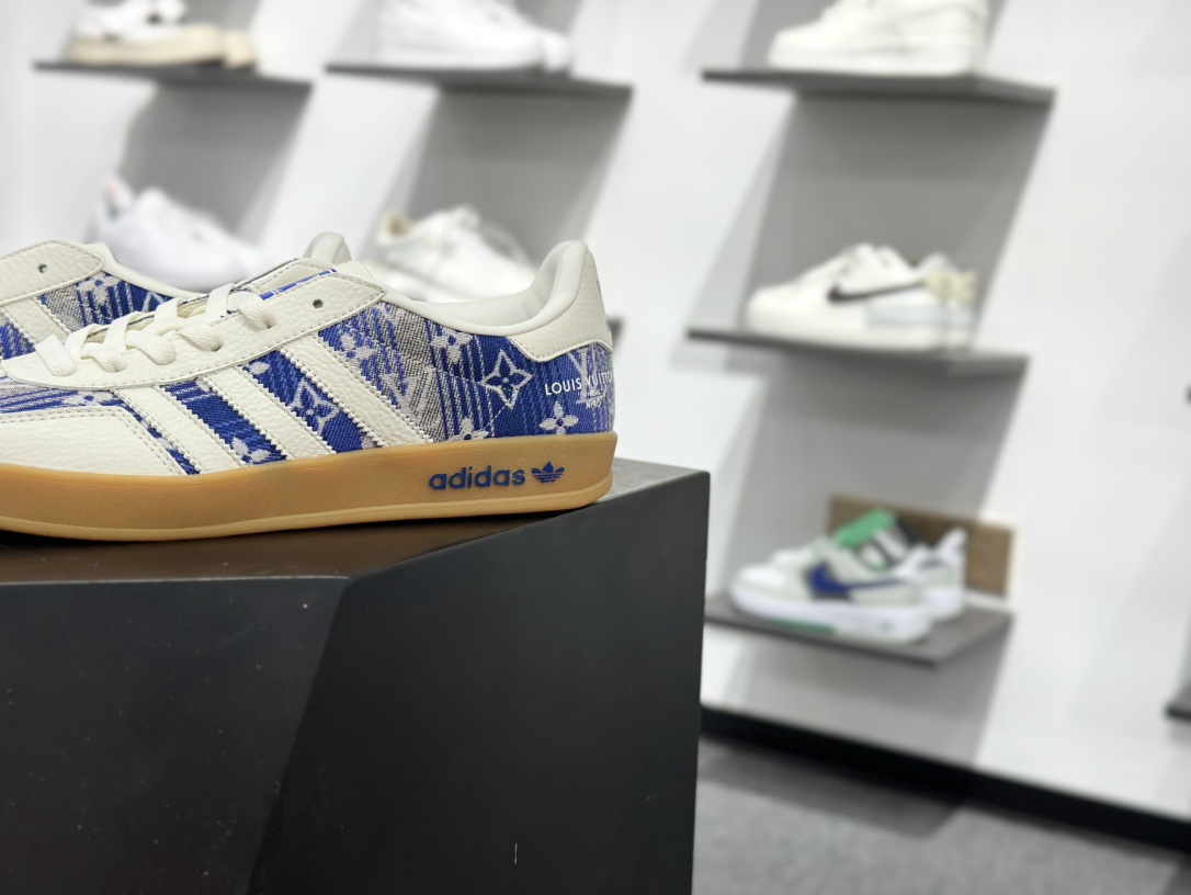 220 adidas 德训鞋 “LV联名-蓝灰牛仔”SC9207-732