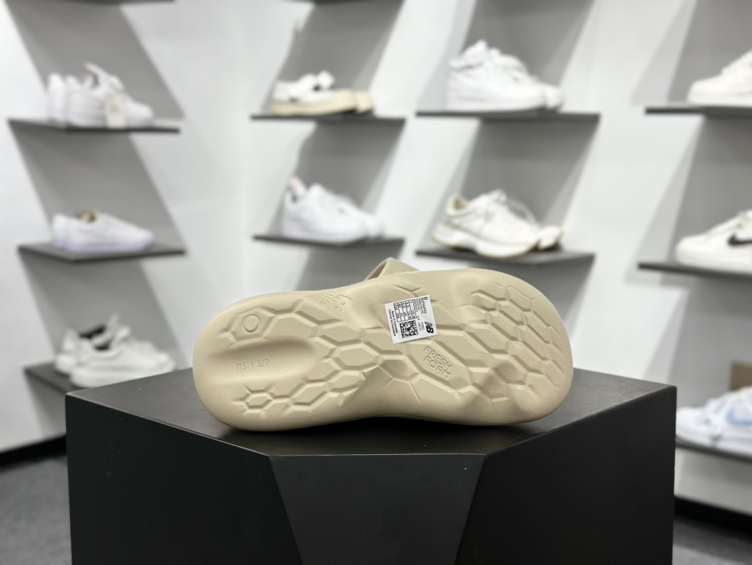 100 New Balance NB Fresh Foam MRSHN Slide ”Cream” 耐磨 一字拖鞋 SUFHUPS3