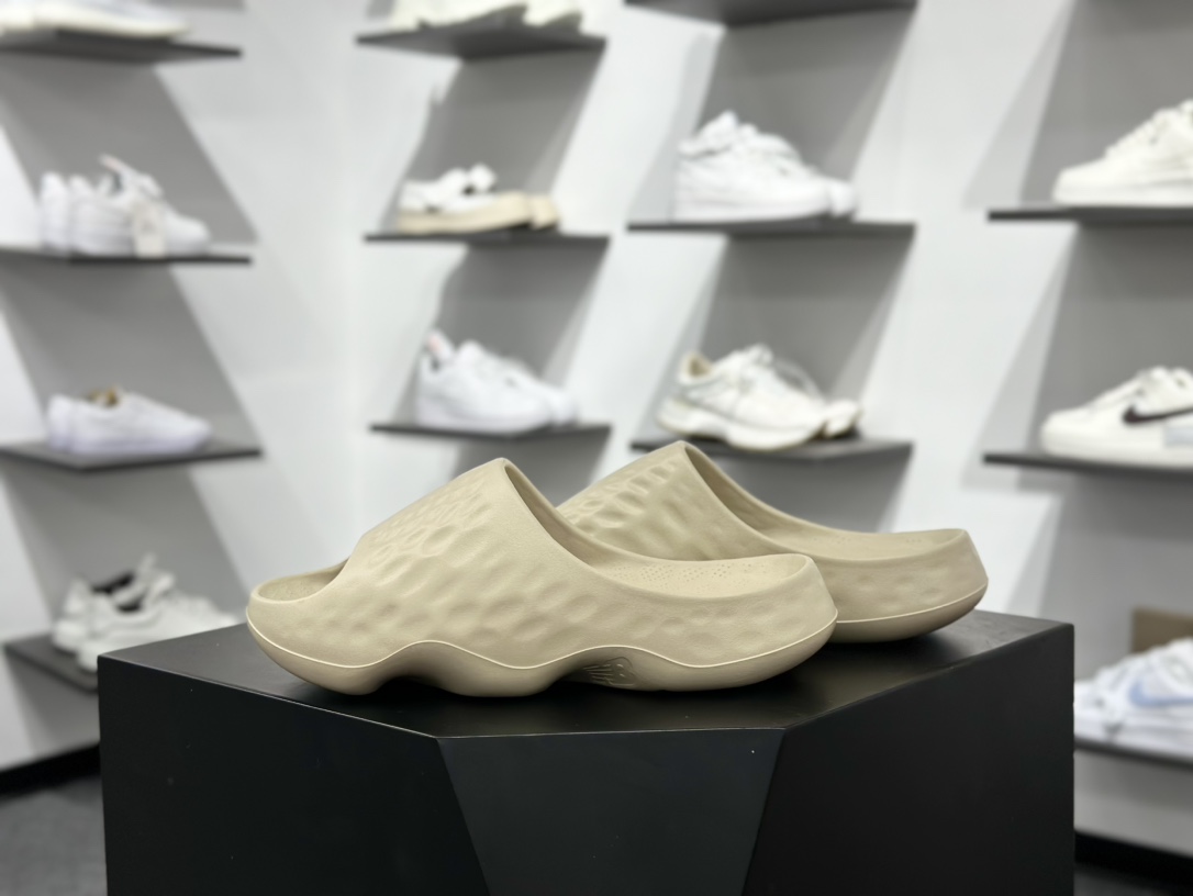 100 New Balance NB Fresh Foam MRSHN Slide ”Cream” 耐磨 一字拖鞋 SUFHUPS3