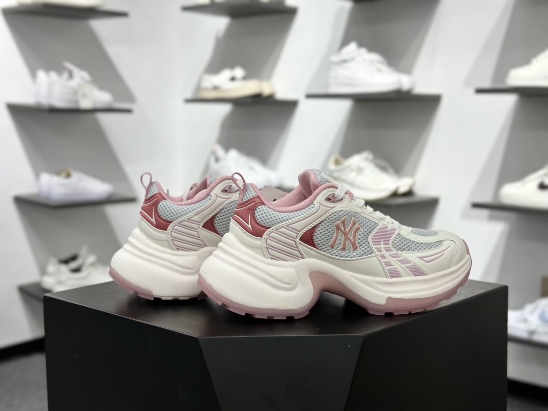 200 NY美国榄球洋基队 x MLB Chunky Runner Basic 厚底老爹厚底休闲运动慢跑鞋 3ASHW045N