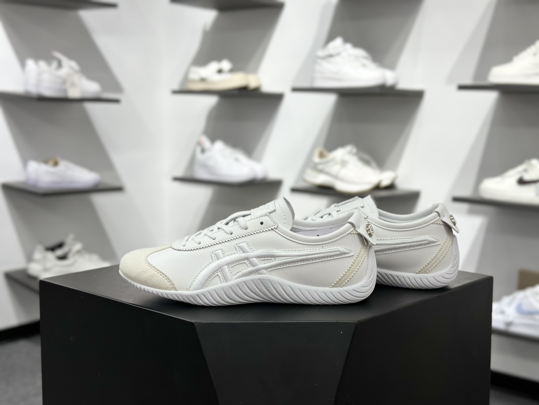 160 鬼塚虎/Onitsuka Tiger 1183C306-100 Onitsuka Tiger Mexico 66 Driving 墨西哥66驾驶系列低帮薄底慢跑鞋“皮革全白” 1183C306-100