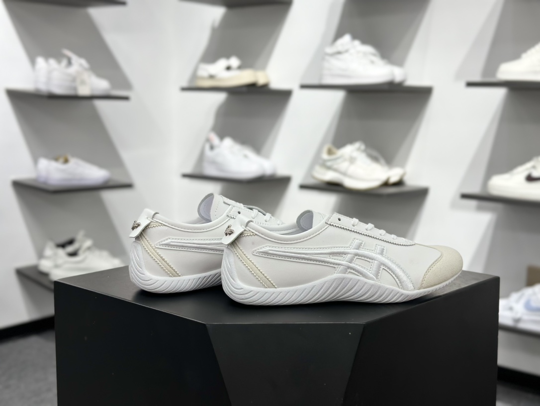 160 鬼塚虎/Onitsuka Tiger 1183C306-100 Onitsuka Tiger Mexico 66 Driving 墨西哥66驾驶系列低帮薄底慢跑鞋“皮革全白” 1183C306-100