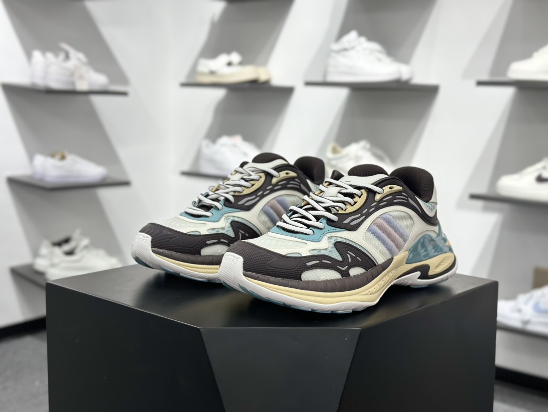 360 GUCCI 2.0 古驰 圆头抽绳 高奢百搭休闲男女士运动鞋 明星同款缓震慢跑鞋 814040 FAD5T 9063