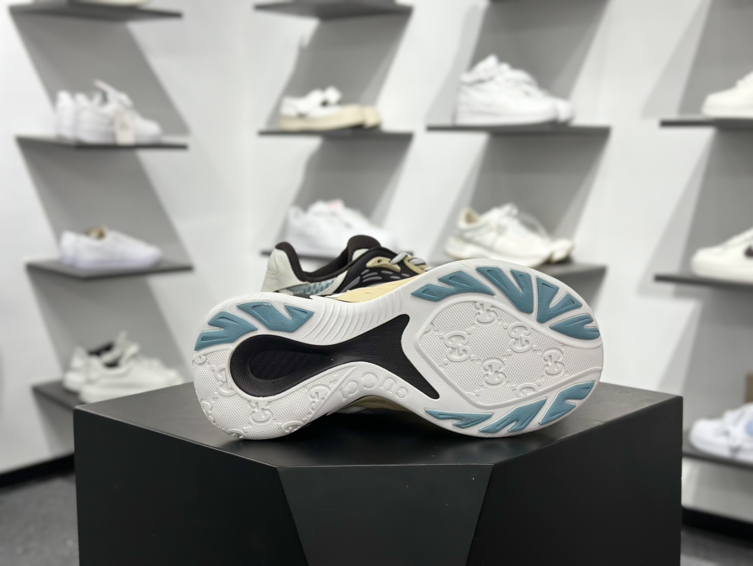 360 GUCCI 2.0 古驰 圆头抽绳 高奢百搭休闲男女士运动鞋 明星同款缓震慢跑鞋 814040 FAD5T 9063