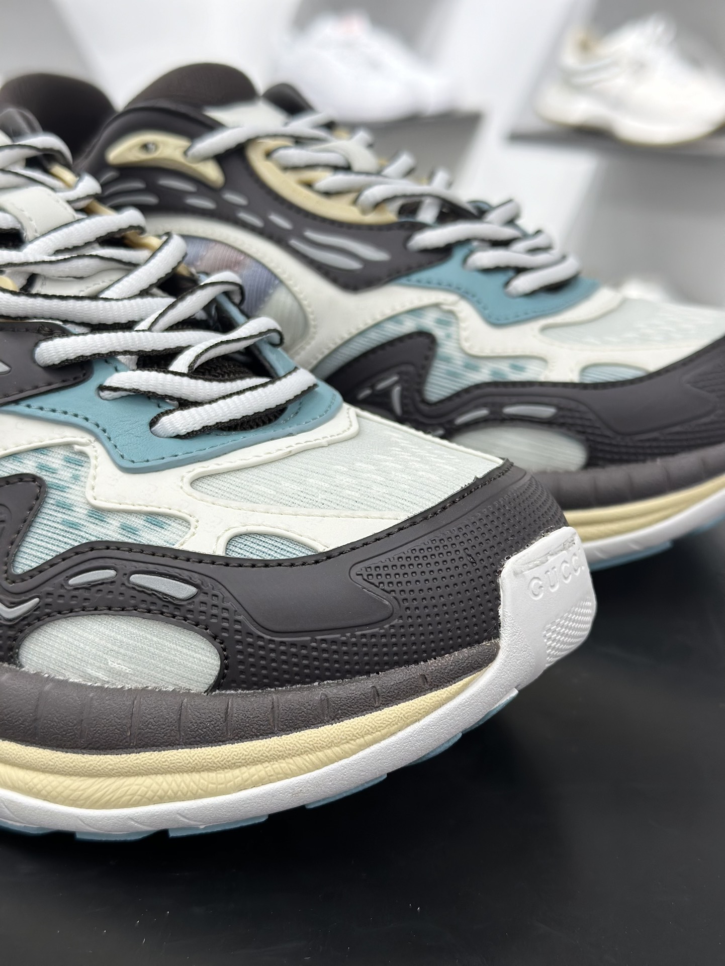 360 GUCCI 2.0 古驰 圆头抽绳 高奢百搭休闲男女士运动鞋 明星同款缓震慢跑鞋 814040 FAD5T 9063