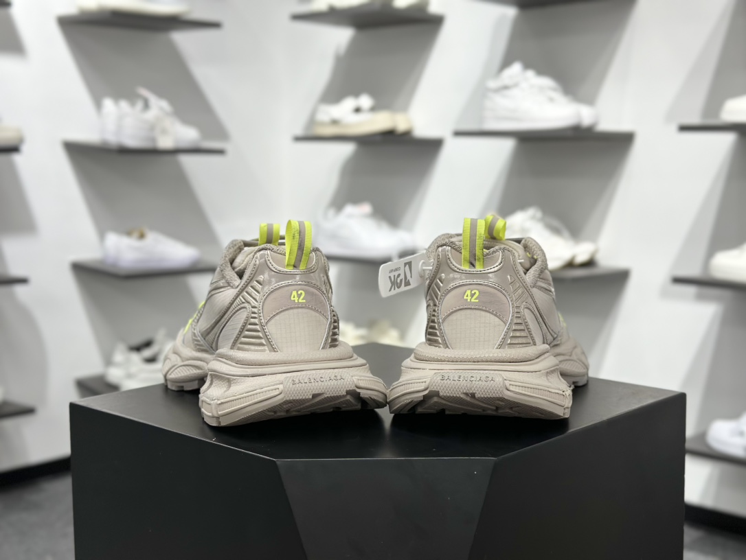 360 Balenciaga巴黎世家 3XL 泥色格子布 皮料水洗做旧 734734 W3XL2 1128