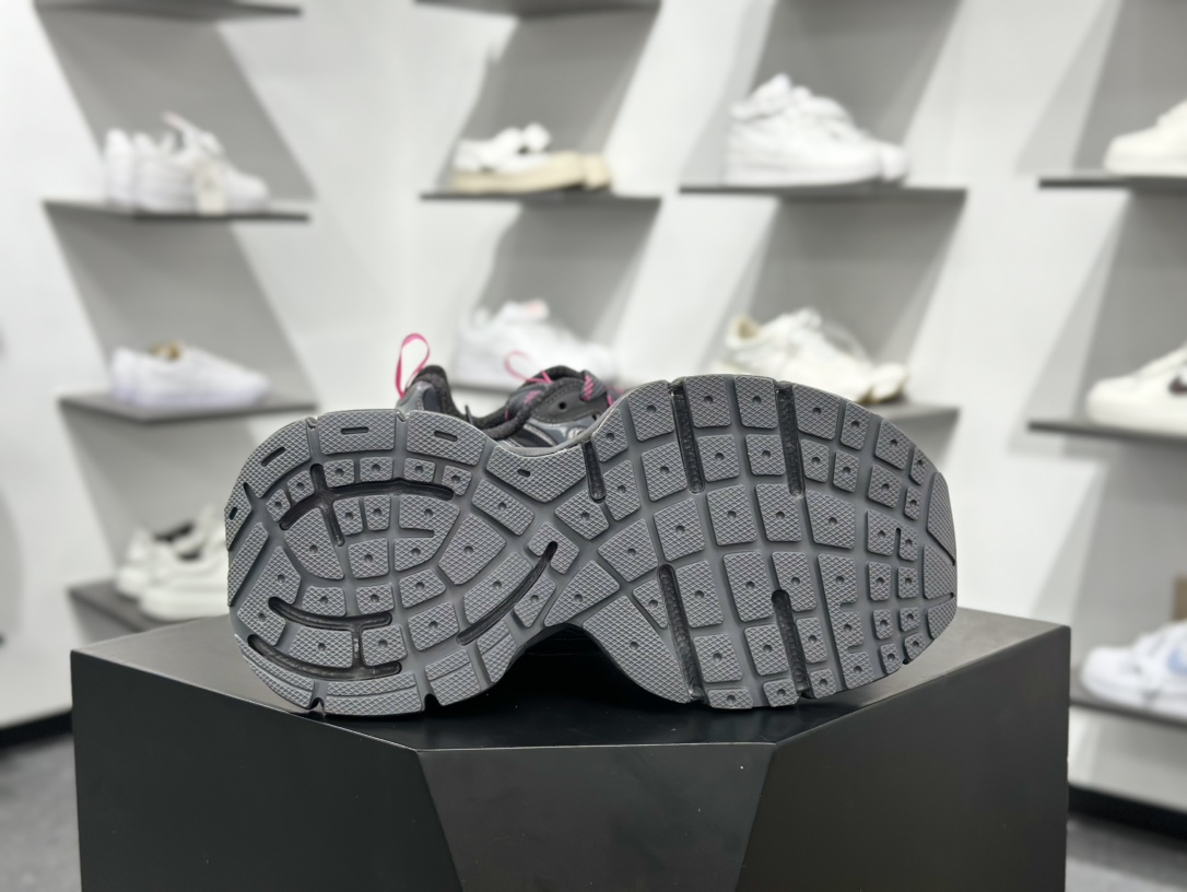 360 Balenciaga巴黎世家 3XL 泥色格子布 皮料水洗做旧 734734 W3XL5 1325