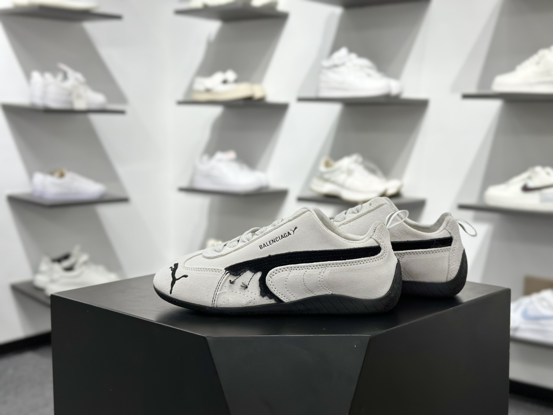 200 巴黎世家联名款The Open Product x Puma Speedcat 极速赛车系列彪马低帮生活休闲鞋  406519-01