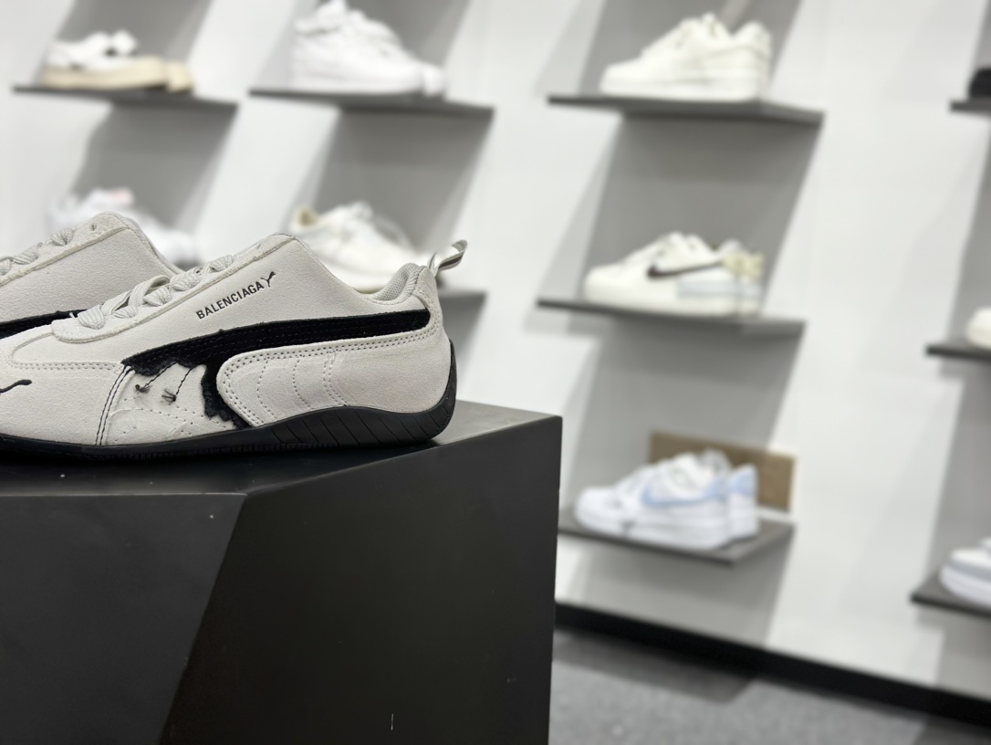 200 巴黎世家联名款The Open Product x Puma Speedcat 极速赛车系列彪马低帮生活休闲鞋  406519-01