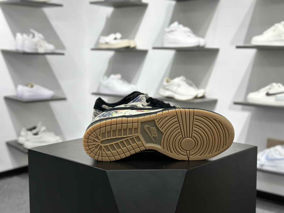 360 纯原 Supreme x NK SB Dunk Low ” Rammellzee ” 黑彩 联名款低帮休闲板鞋  FD8778-001