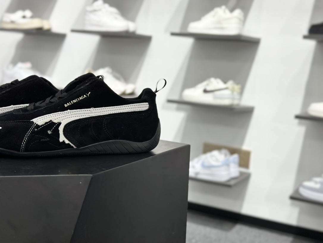 200 巴黎世家联名款The Open Product x Puma Speedcat 极速赛车系列彪马低帮生活休闲鞋  406519-02