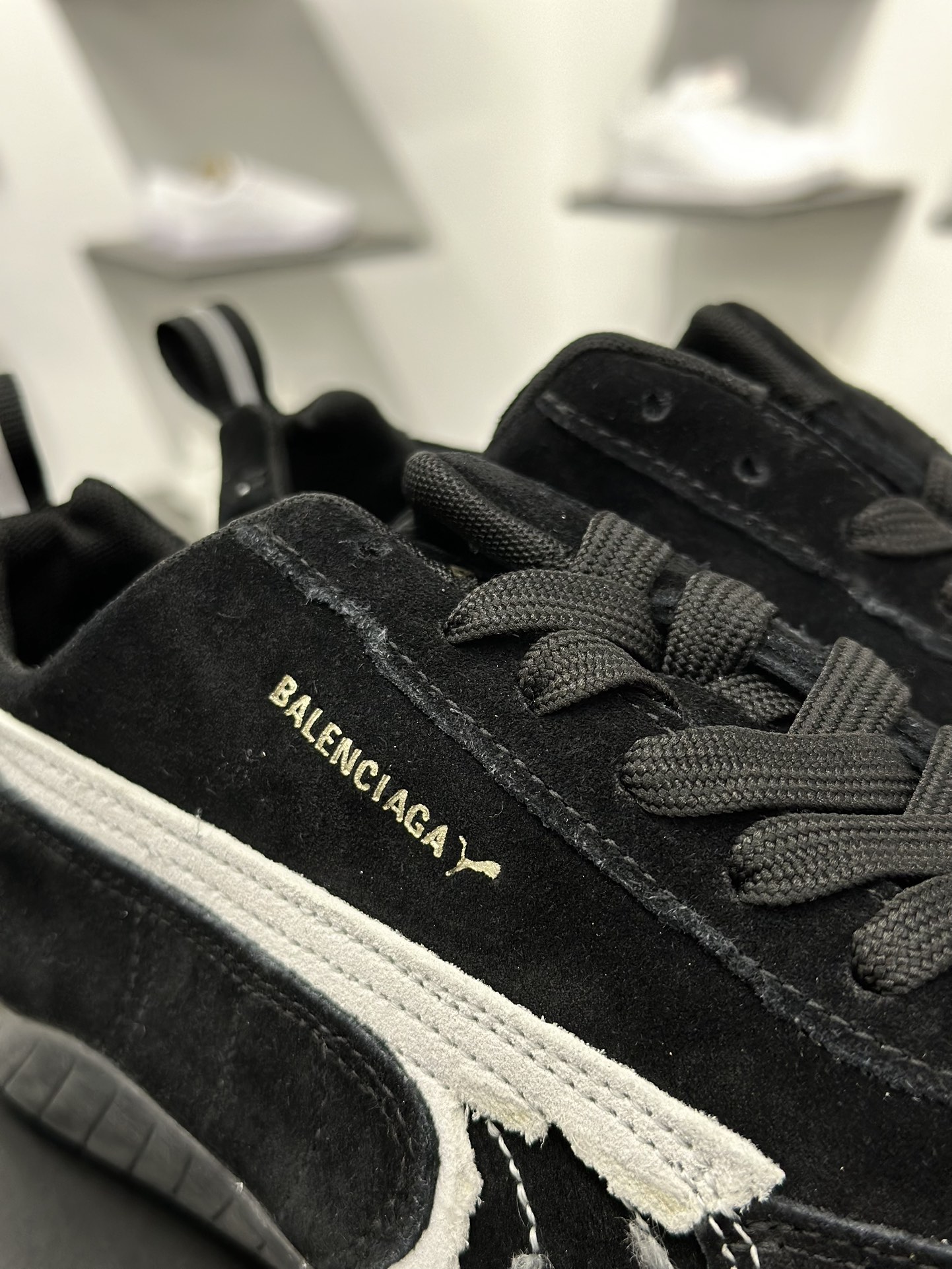 200 巴黎世家联名款The Open Product x Puma Speedcat 极速赛车系列彪马低帮生活休闲鞋  406519-02