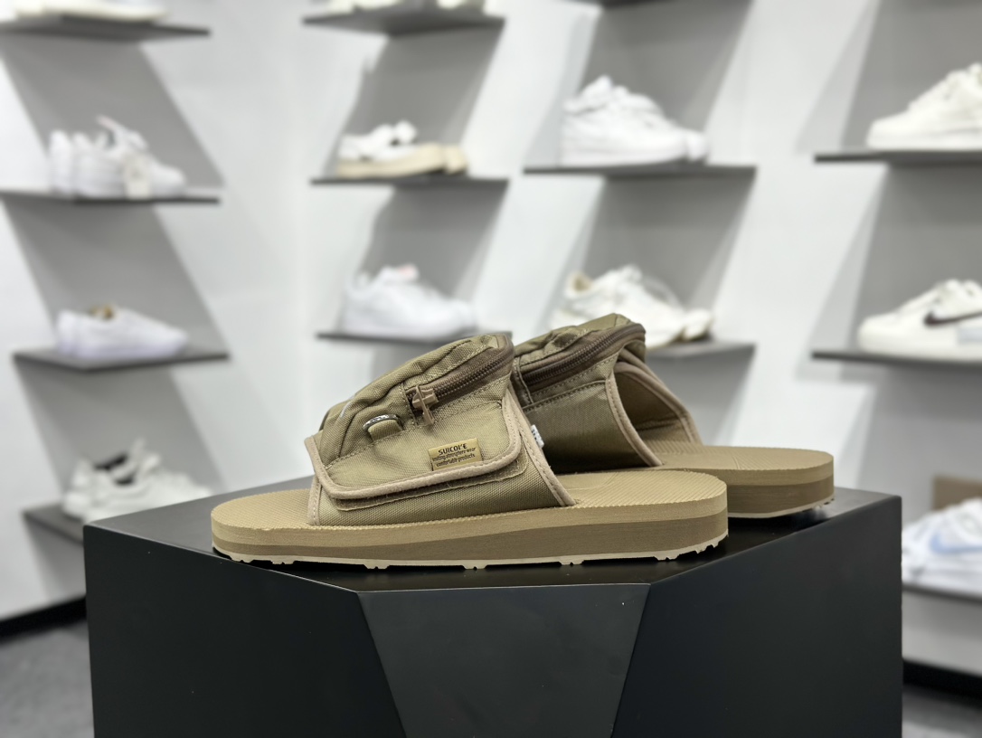 mastermind JAPAN x Suicoke MMJ联名骷髅标志刺绣露趾时尚凉拖
