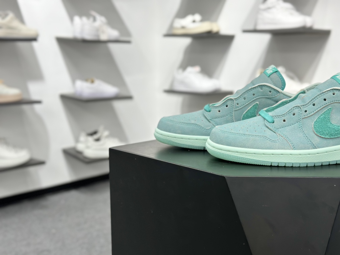 240 Air Jordan 1 Low ”Washed Teal“ AJ1 乔1冰感薄荷 低帮文化休闲板鞋  HQ8111-300
