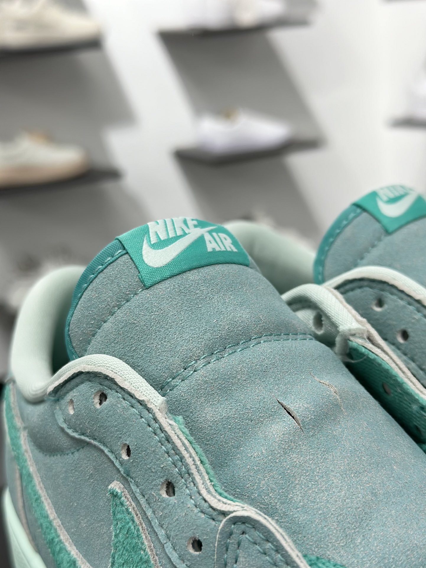 240 Air Jordan 1 Low ”Washed Teal“ AJ1 乔1冰感薄荷 低帮文化休闲板鞋  HQ8111-300