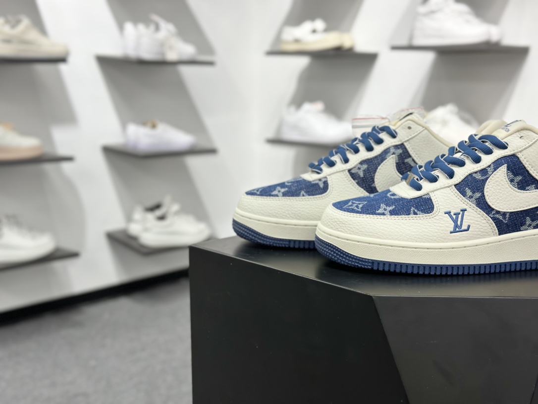 Nike Air Force 1‘07 Low LV联名 白蓝牛仔 空军一号低帮休闲板鞋  SC9207-536