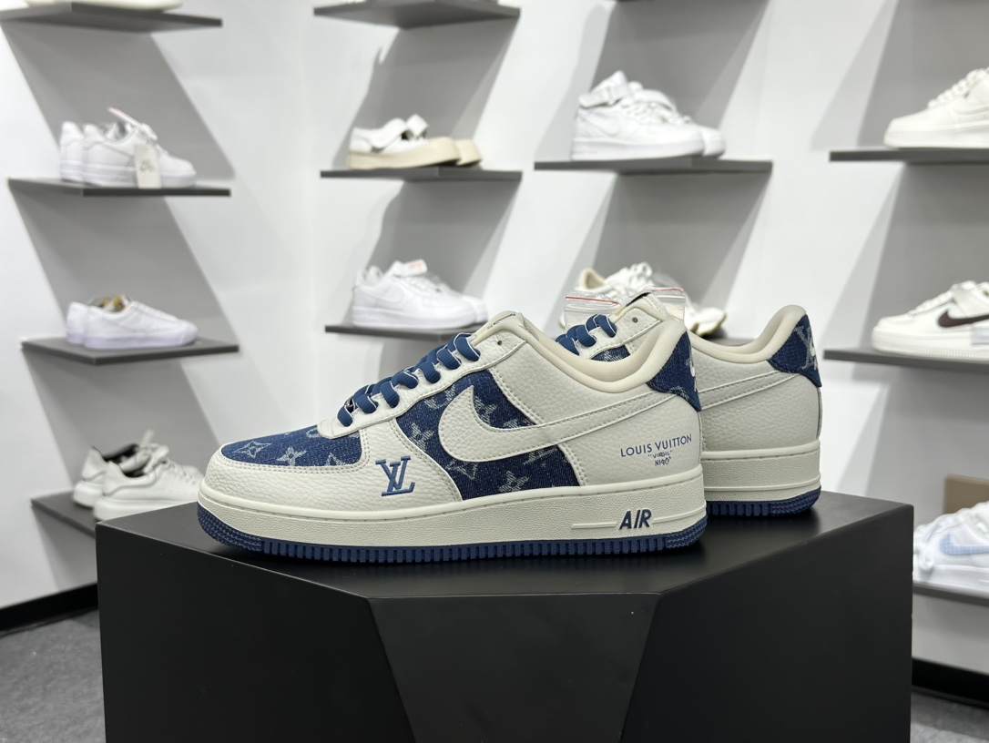 Nike Air Force 1‘07 Low LV联名 白蓝牛仔 空军一号低帮休闲板鞋  SC9207-536