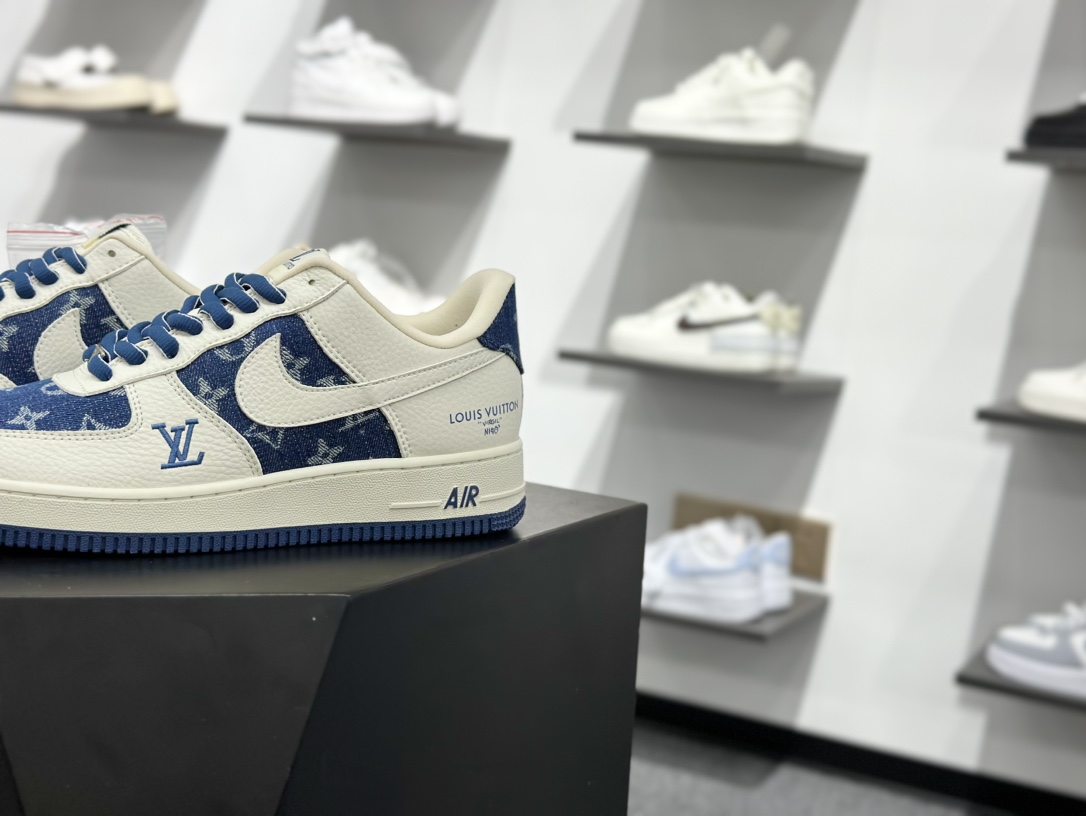 Nike Air Force 1‘07 Low LV联名 白蓝牛仔 空军一号低帮休闲板鞋  SC9207-536