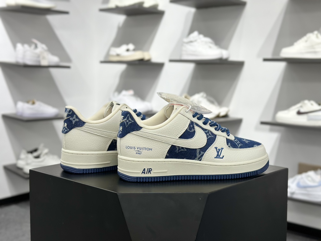 Nike Air Force 1‘07 Low LV联名 白蓝牛仔 空军一号低帮休闲板鞋  SC9207-536