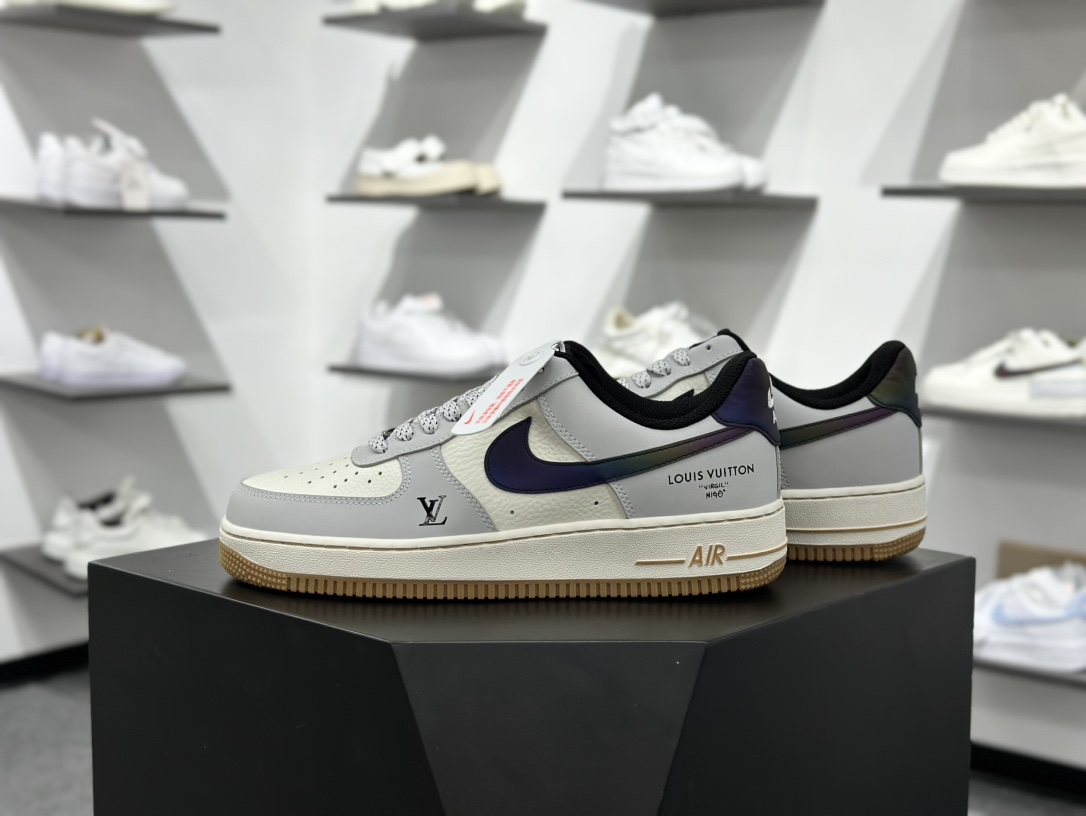 260 Nike Air Force 1 Low 07 x Louis Vuitton 灰白满天星  LW9279-020