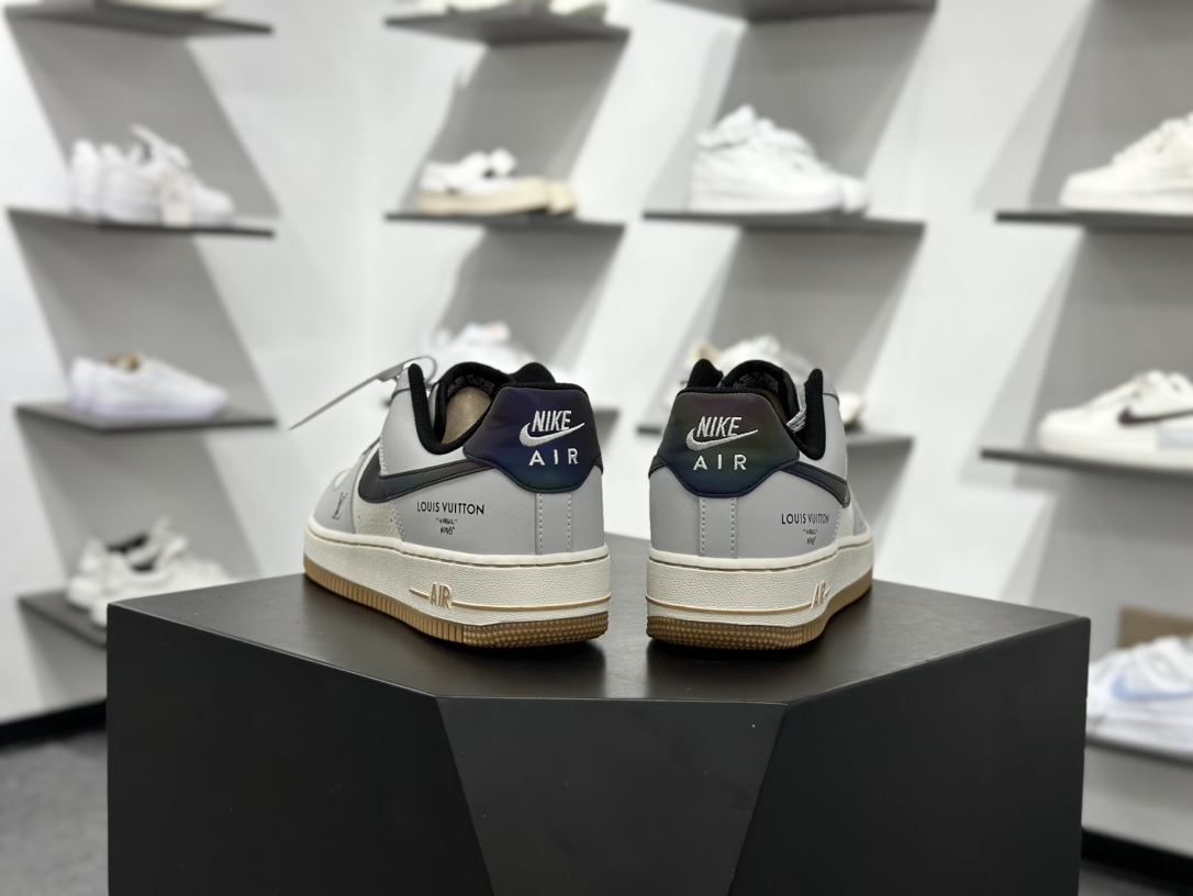 260 Nike Air Force 1 Low 07 x Louis Vuitton 灰白满天星  LW9279-020