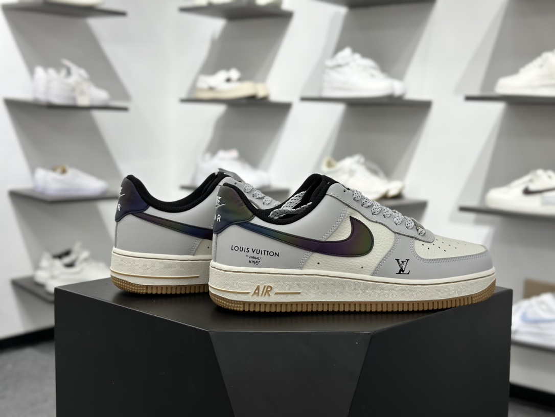 260 Nike Air Force 1 Low 07 x Louis Vuitton 灰白满天星  LW9279-020