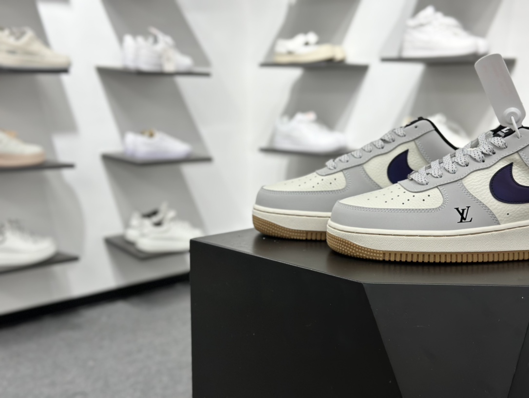 260 Nike Air Force 1 Low 07 x Louis Vuitton 灰白满天星  LW9279-020