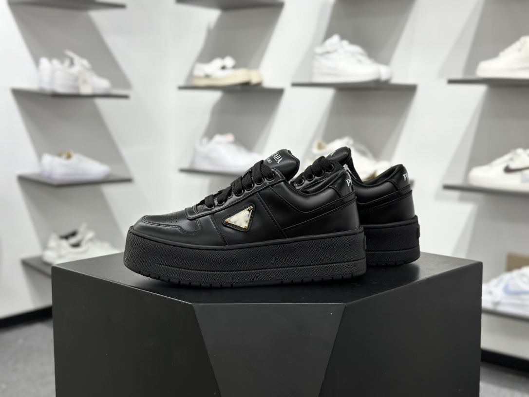 360 Prada/普拉达 厚底徽标系带运动休闲男鞋