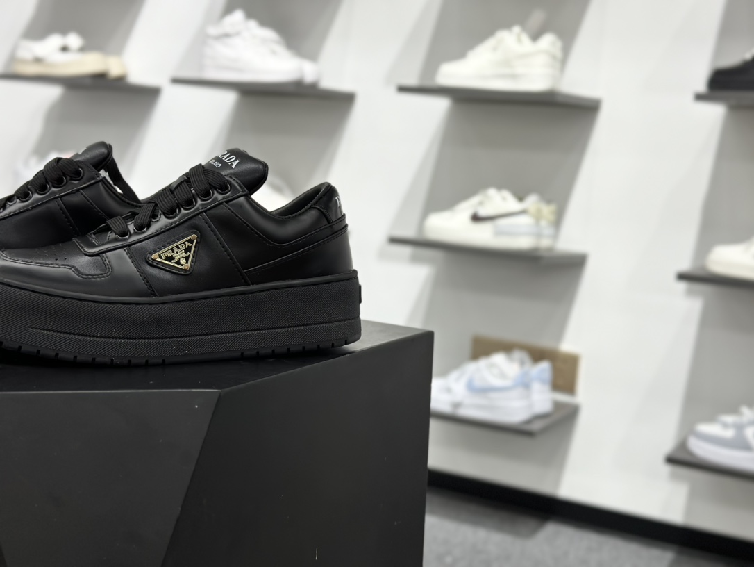 360 Prada/普拉达 厚底徽标系带运动休闲男鞋