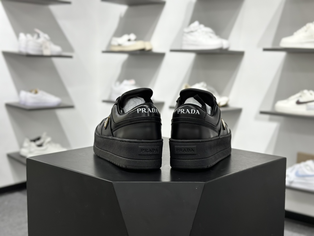 360 Prada/普拉达 厚底徽标系带运动休闲男鞋