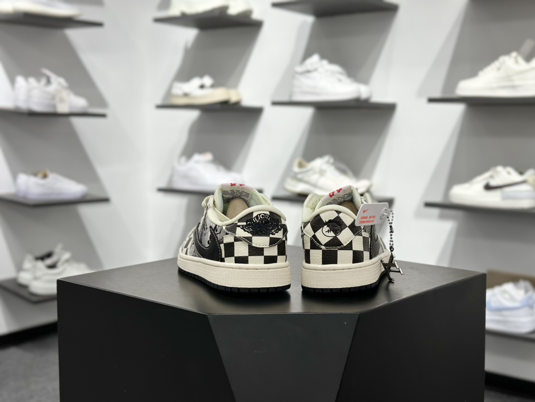 Fragment x Travis Scott x LV Air Jordan 1 Low 三方联名倒钩  LD2028-047