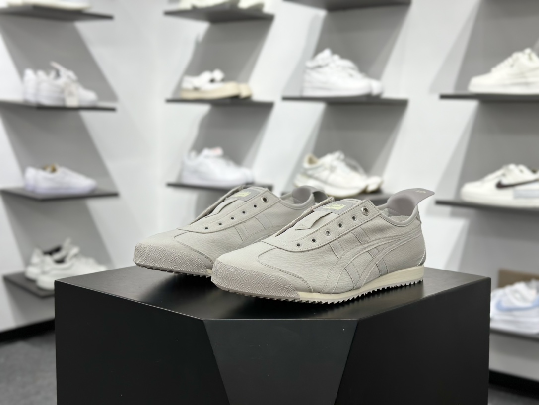 160 Onitsuka Tiger Mexico 66 SD 鬼冢虎 墨西哥升级版系列低帮复古经典虎爪百搭休闲皮革慢跑鞋  1183C408-020