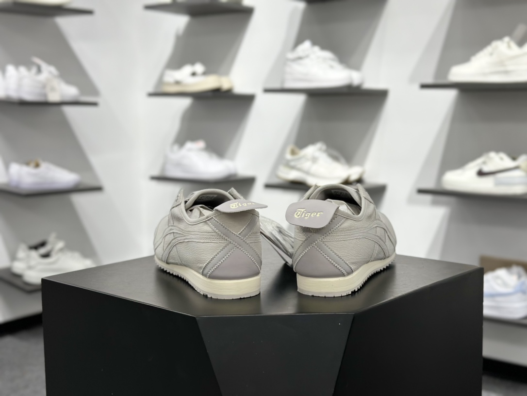 160 Onitsuka Tiger Mexico 66 SD 鬼冢虎 墨西哥升级版系列低帮复古经典虎爪百搭休闲皮革慢跑鞋  1183C408-020
