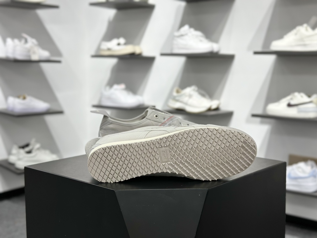 160 Onitsuka Tiger Mexico 66 SD 鬼冢虎 墨西哥升级版系列低帮复古经典虎爪百搭休闲皮革慢跑鞋  1183C408-020