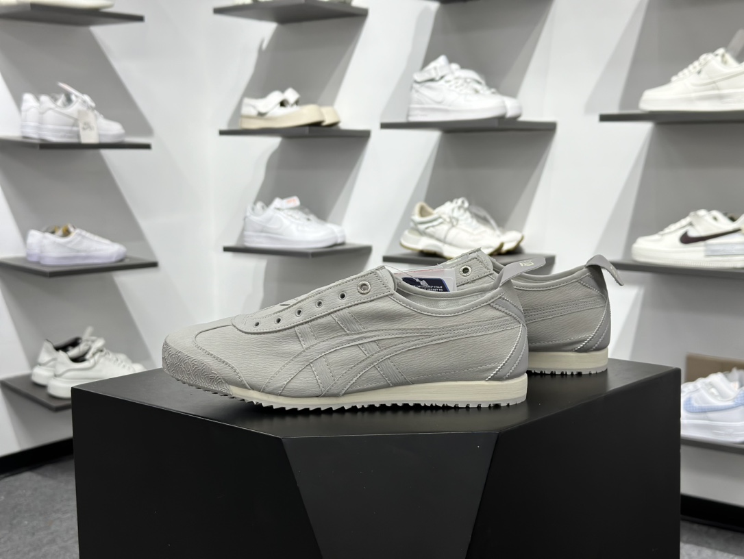 160 Onitsuka Tiger Mexico 66 SD 鬼冢虎 墨西哥升级版系列低帮复古经典虎爪百搭休闲皮革慢跑鞋  1183C408-020