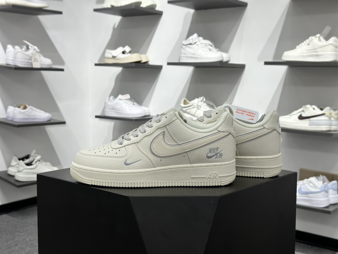 260 Nike Air Force 1‘07 Low 耐克联名 米灰边 空军一号低帮休闲板鞋  CS5288-033