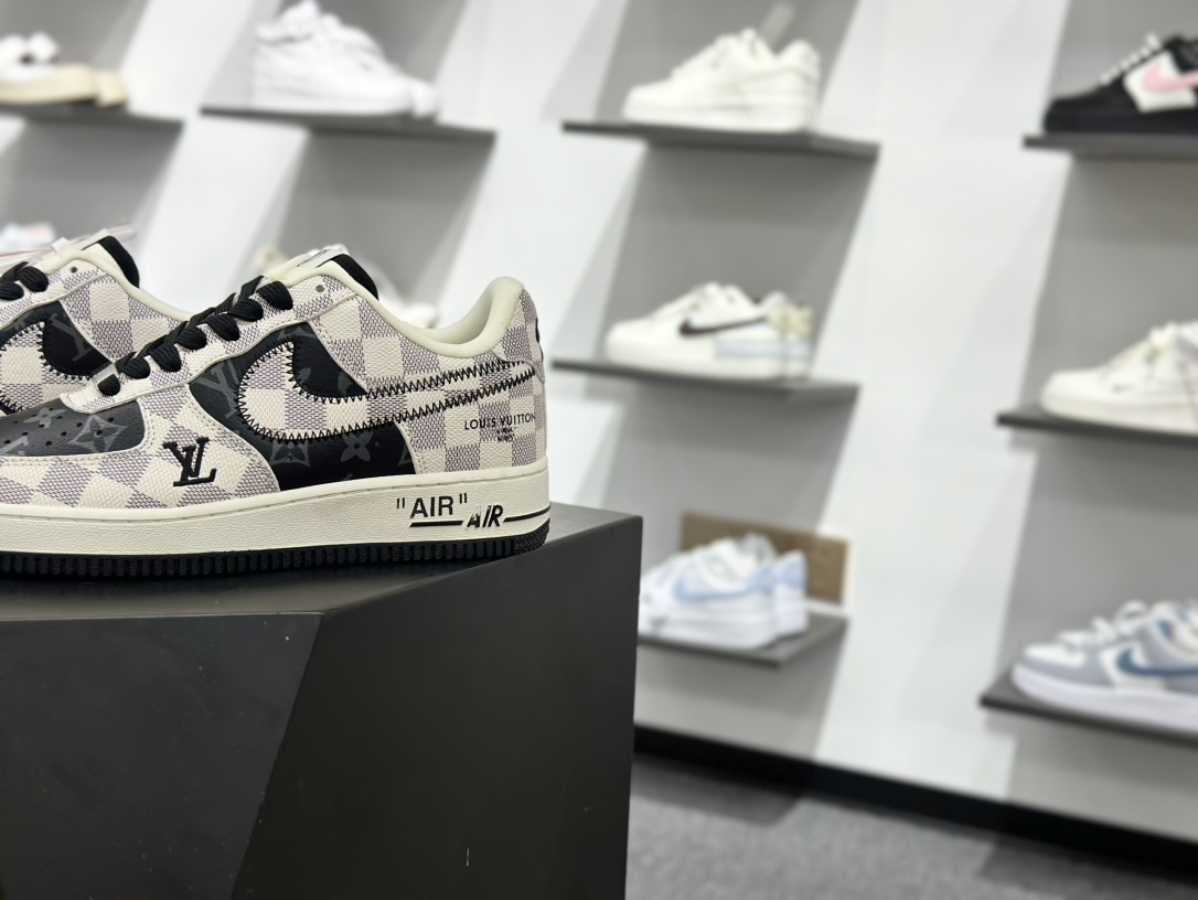 220 Nike Air Force 1 Low 07 x Louis Vuitton 格纹雾灰 SC0601-562-Chinese UA Cheap High Quatity Brand Clothes Bags handbags Sneakers wholesale wholesaler seller from China Factory suppliers Fashion Clothing Shoes best Quality Beautiful Price 220 Nike Air Force 1 Low 07 x Louis Vuitton 格纹雾灰 SC0601-562