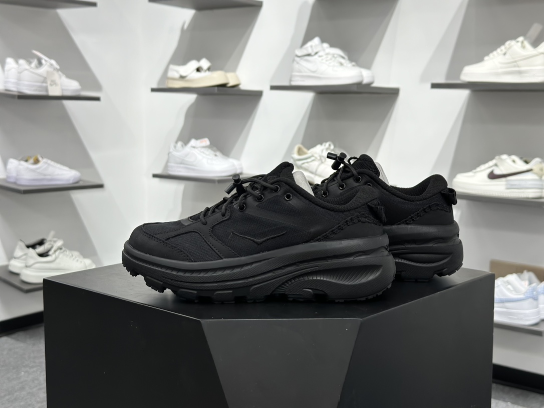 180 HOKA ONEU BONDI B3LS 舒适防滑耐磨低帮休闲跑步鞋 1155351-BBNB