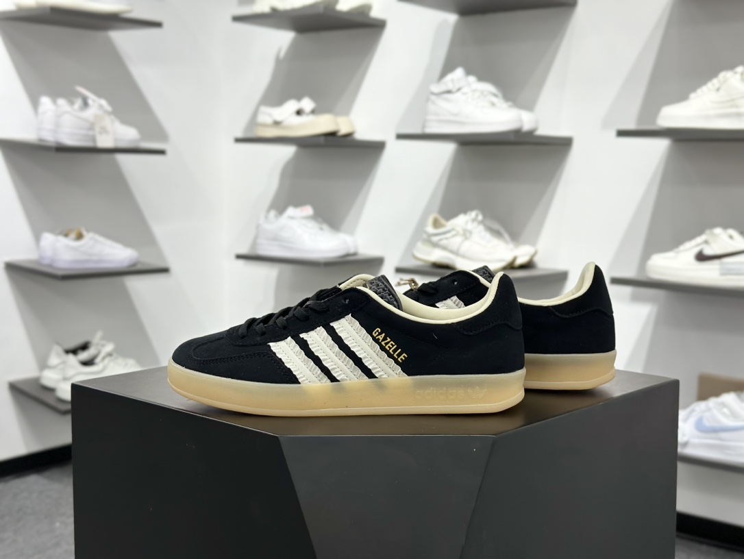 160 AD Originals Gazelle Indoor 黑白 三叶草复古休闲运动板鞋 JS1412-Chinese UA Cheap High Quatity Brand Clothes Bags handbags Sneakers wholesale wholesaler seller from China Factory suppliers Fashion Clothing Shoes best Quality Beautiful Price 160 AD Originals Gazelle Indoor 黑白 三叶草复古休闲运动板鞋 JS1412