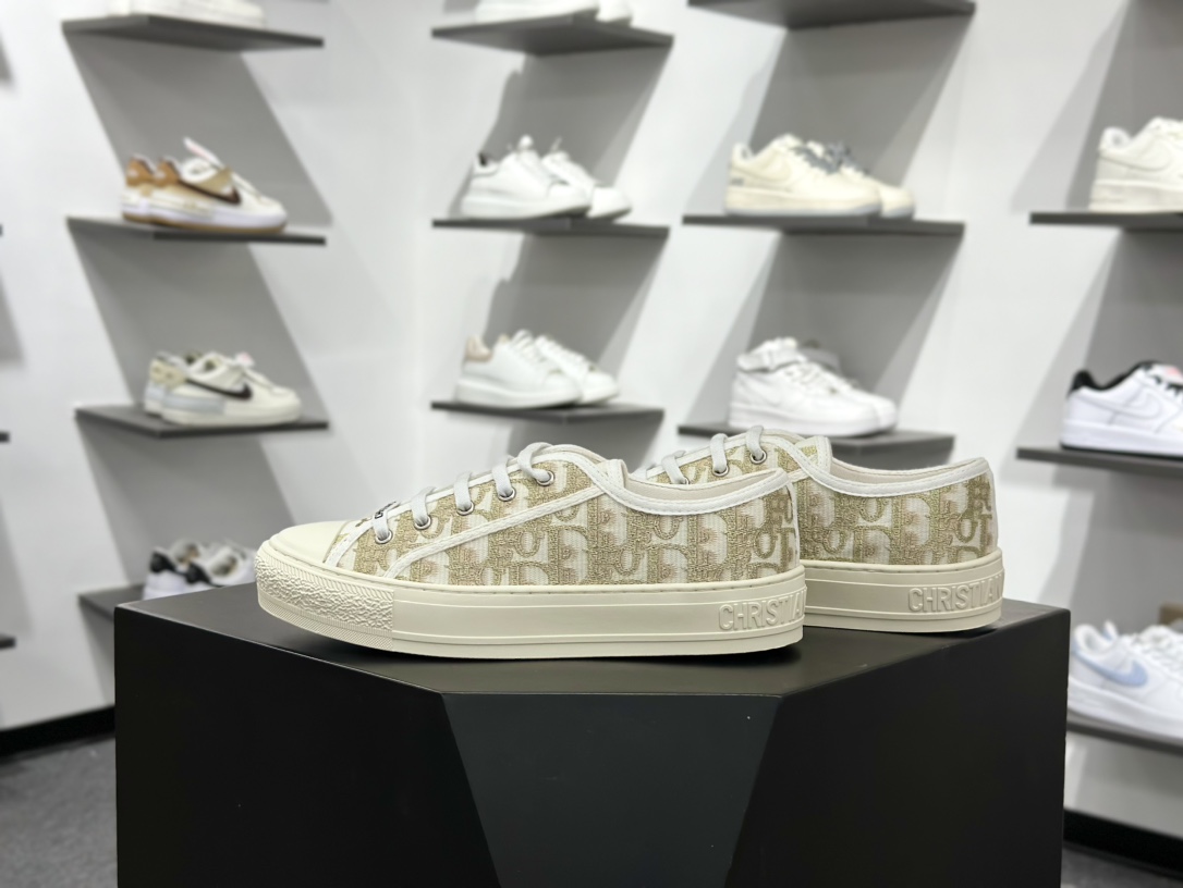 280 迪奥/Dior Walk'n'Dior Low 沃克系列低帮百搭增高休闲运动厚底板鞋