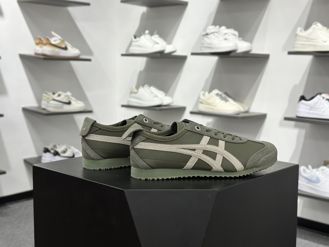 Onitsuka Tiger Mexico 66 SD 鬼冢虎 墨西哥升级版系列低帮复古经典虎爪百搭休闲皮革慢跑鞋 1183C015-300
