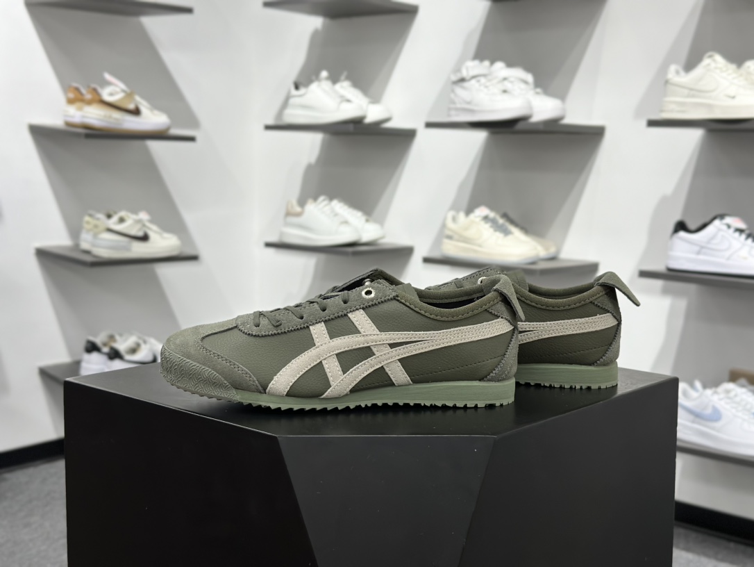 Onitsuka Tiger Mexico 66 SD 鬼冢虎 墨西哥升级版系列低帮复古经典虎爪百搭休闲皮革慢跑鞋 1183C015-300