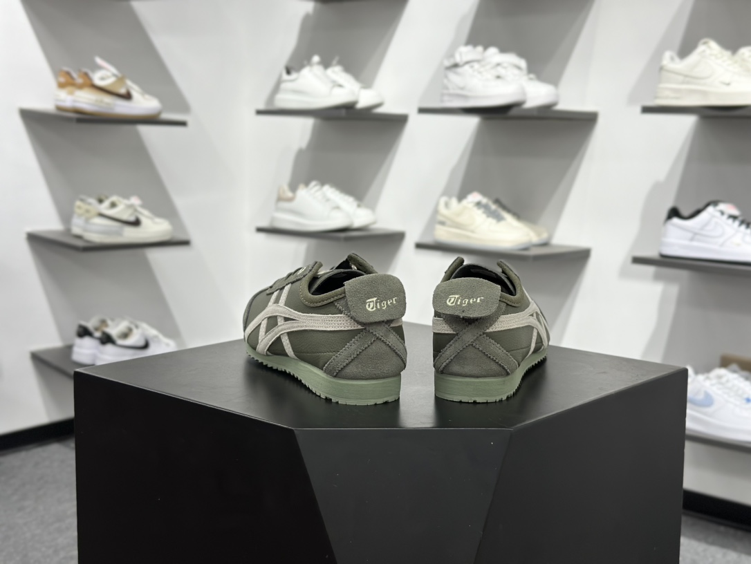 Onitsuka Tiger Mexico 66 SD 鬼冢虎 墨西哥升级版系列低帮复古经典虎爪百搭休闲皮革慢跑鞋 1183C015-300