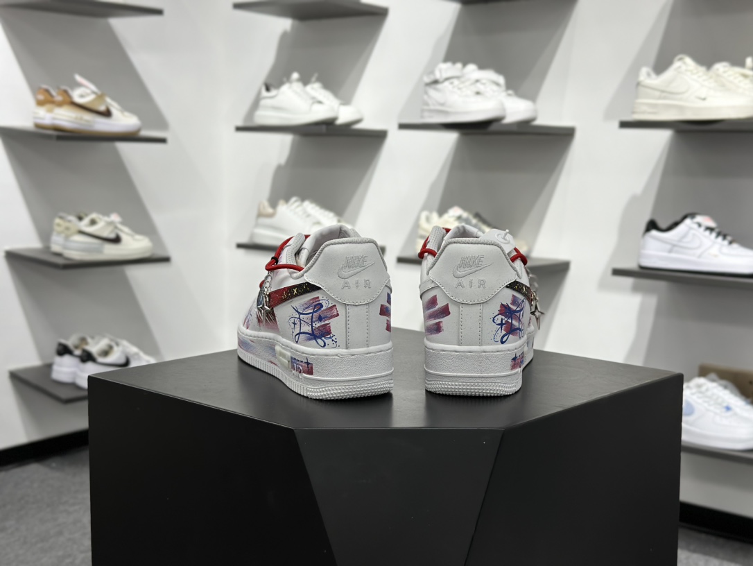 Air Force 1 '07 Low 双子座解构 十二星座手绘涂鸦系列 空军一号定制板鞋 521-621
