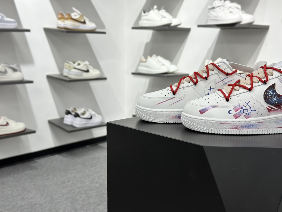 Air Force 1 '07 Low 双子座解构 十二星座手绘涂鸦系列 空军一号定制板鞋 521-621