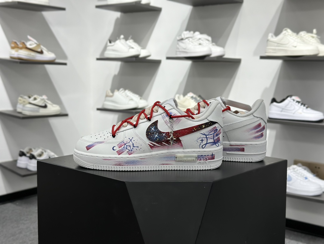 Air Force 1 '07 Low 双子座解构 十二星座手绘涂鸦系列 空军一号定制板鞋 521-621