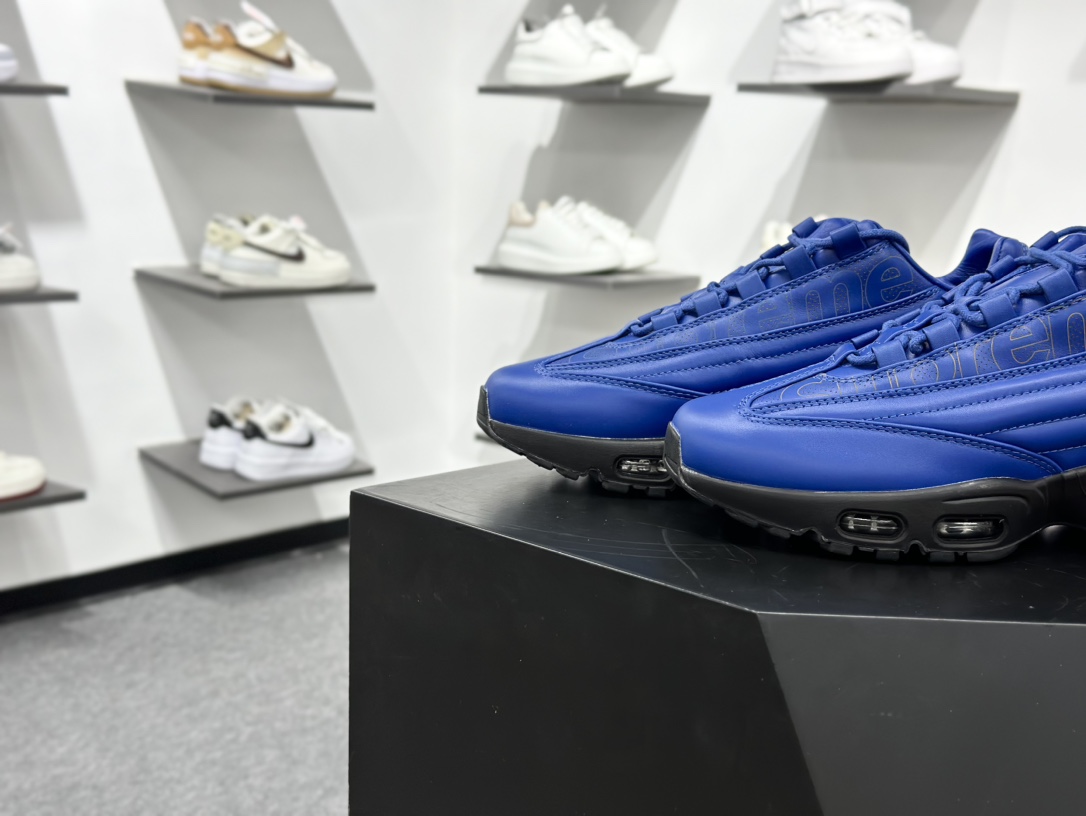 纯原 Supreme x NK Air Max 95 LUX 联名款 气垫跑鞋 CI0999-400