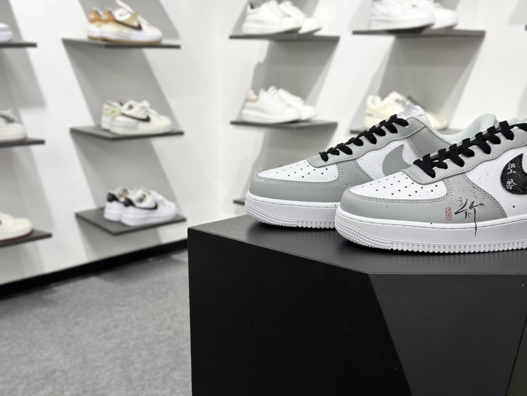 Nike Air Force 1 Low 07 ”White/Grey” 灰白 中国风 竹叶 FD9763-101
