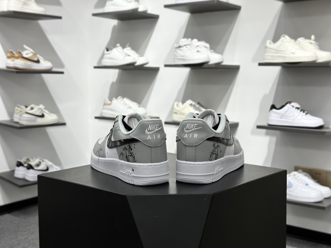 Nike Air Force 1 Low 07 ”White/Grey” 灰白 中国风 竹叶 FD9763-101