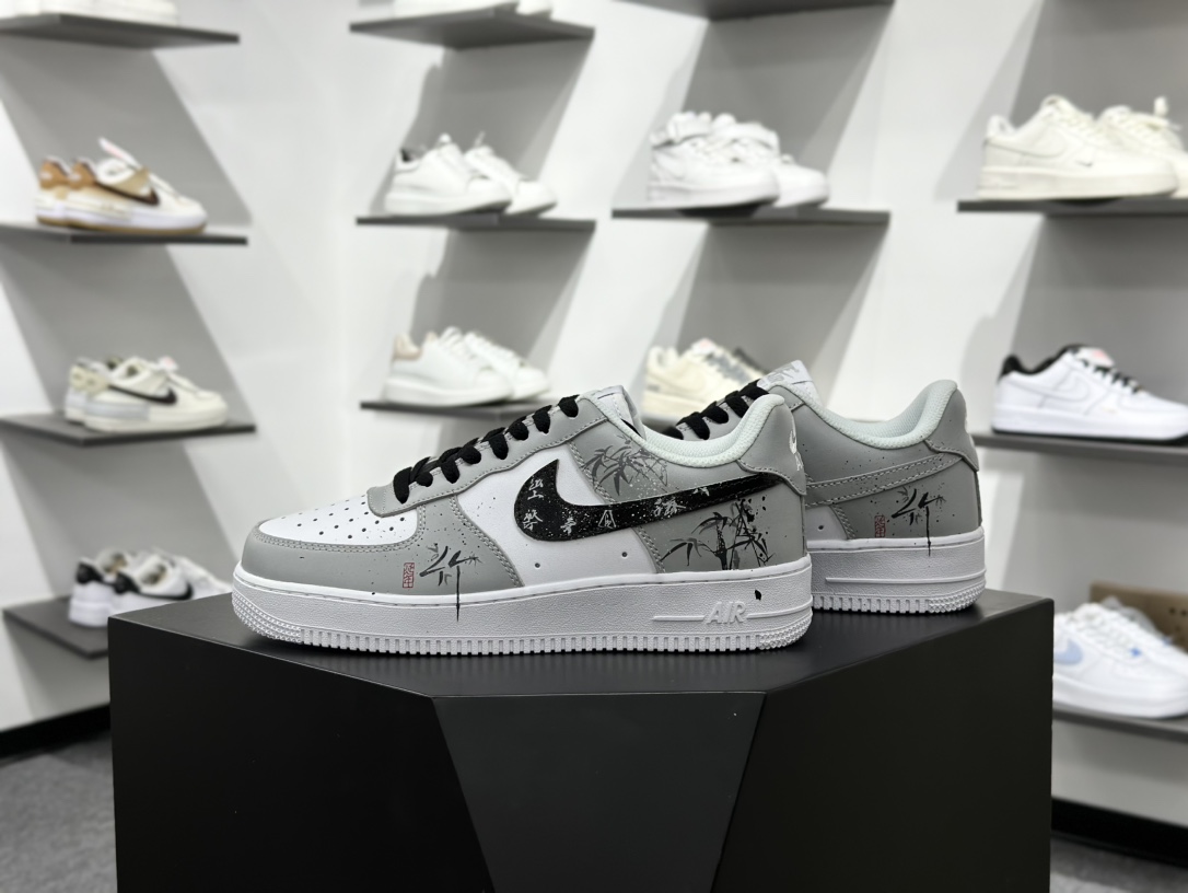 Nike Air Force 1 Low 07 ”White/Grey” 灰白 中国风 竹叶 FD9763-101